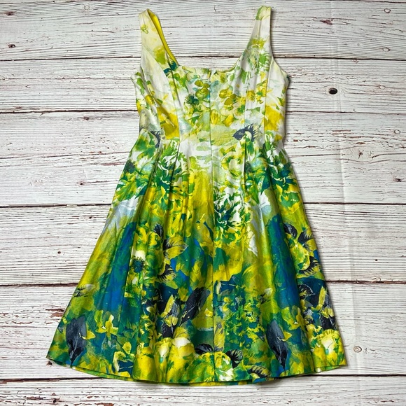 Nine West Floral Print A-Line Dress Sz 6 - Picture 10 of 16